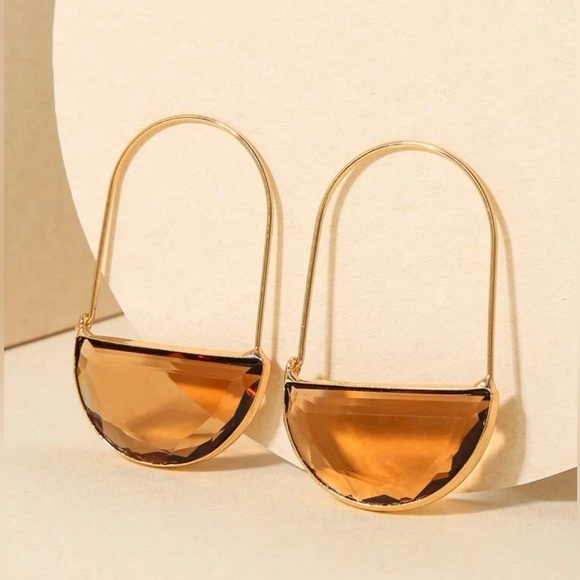 Crystal Hoop Earrings - Picture 1 of 2